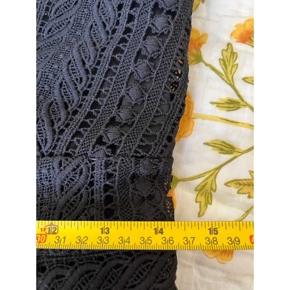 Miss Selfridge Black Lace Fit & Flare Dress - Picture 5 of 8